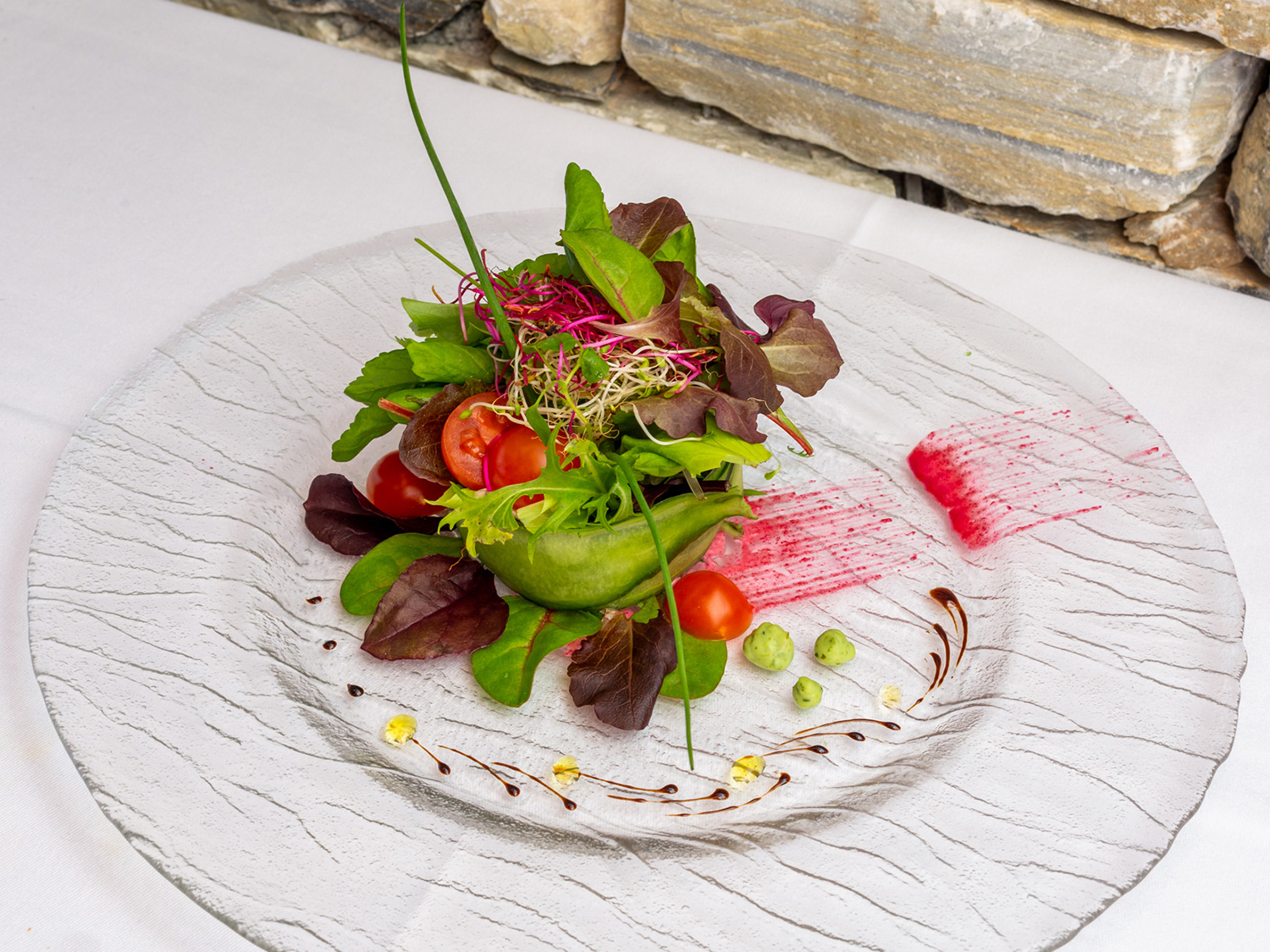 Salade au restaurant du Mont-Paisible