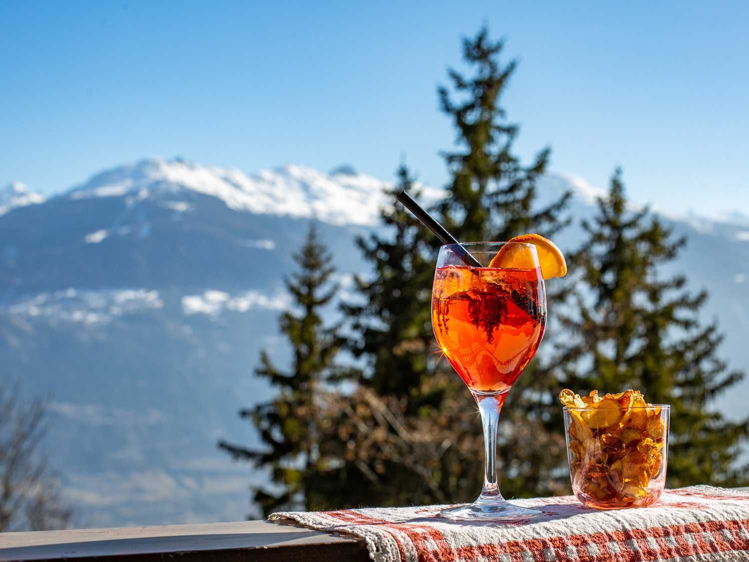 Apéritif au Mont-Paisible à Crans-Montana